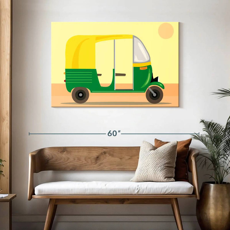 Mehar Motor Rickshaw, 30" H x 45" W