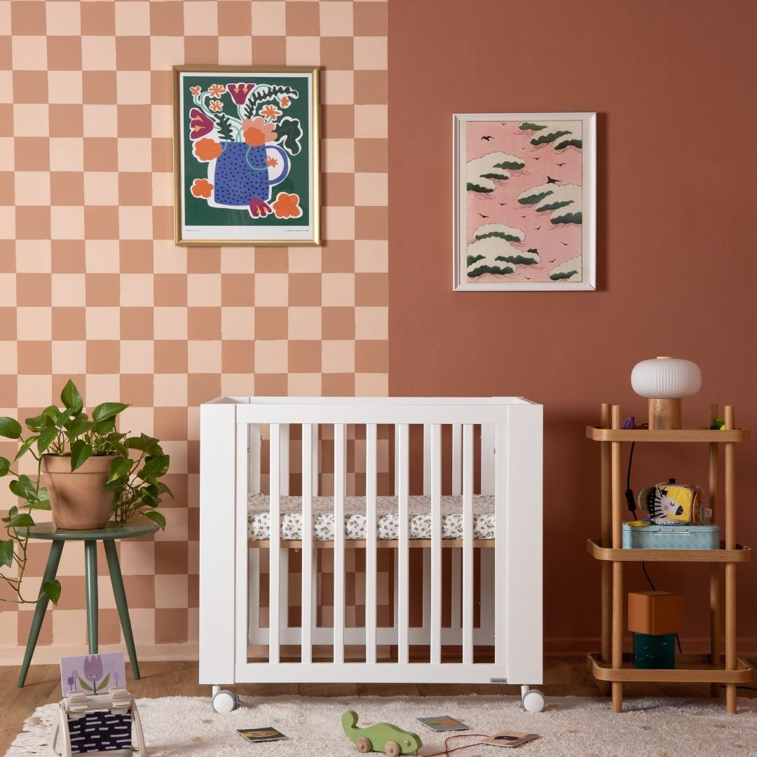 8-in-1 Convertible Crib, White/Natural