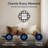 Yamikani 20" Black Picture Frame Family Memories Photo Collage Wall Clock - 12 Slots, Farmhouse Decor