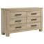 Commode de chambre 6 tiroirs Sansome