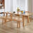 Burlywood Rectangular Solid Wood Desk-109690984