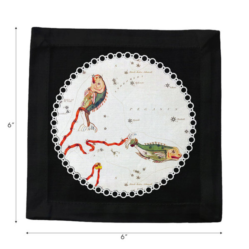 Square Napkins, Black