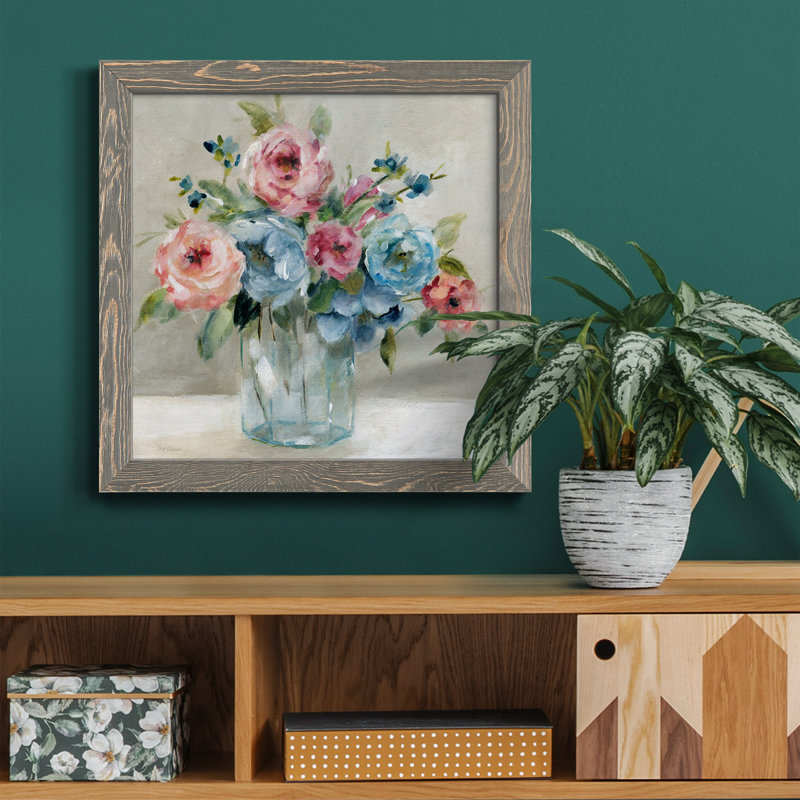 «Playful Nature 4», reproduction d'art sur toile encadrée, H 31,5 po x l 31,5 po x P 1,5 po, Cadre gris