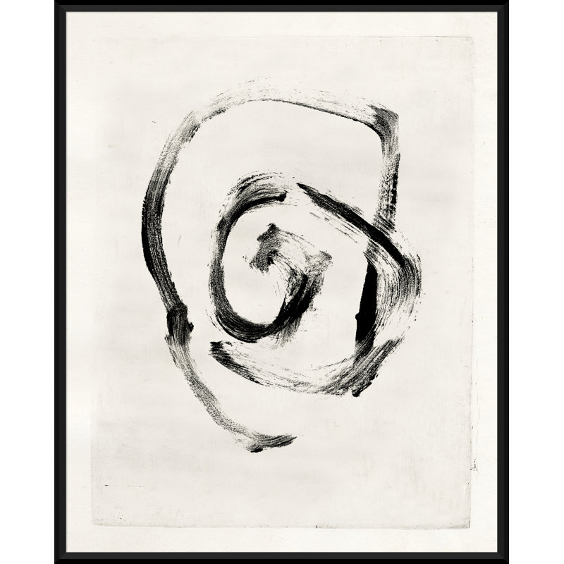 Mid-Century Homage - Peinture encadrée sur papier, H 31 po x l 25 po x P 1,75 po