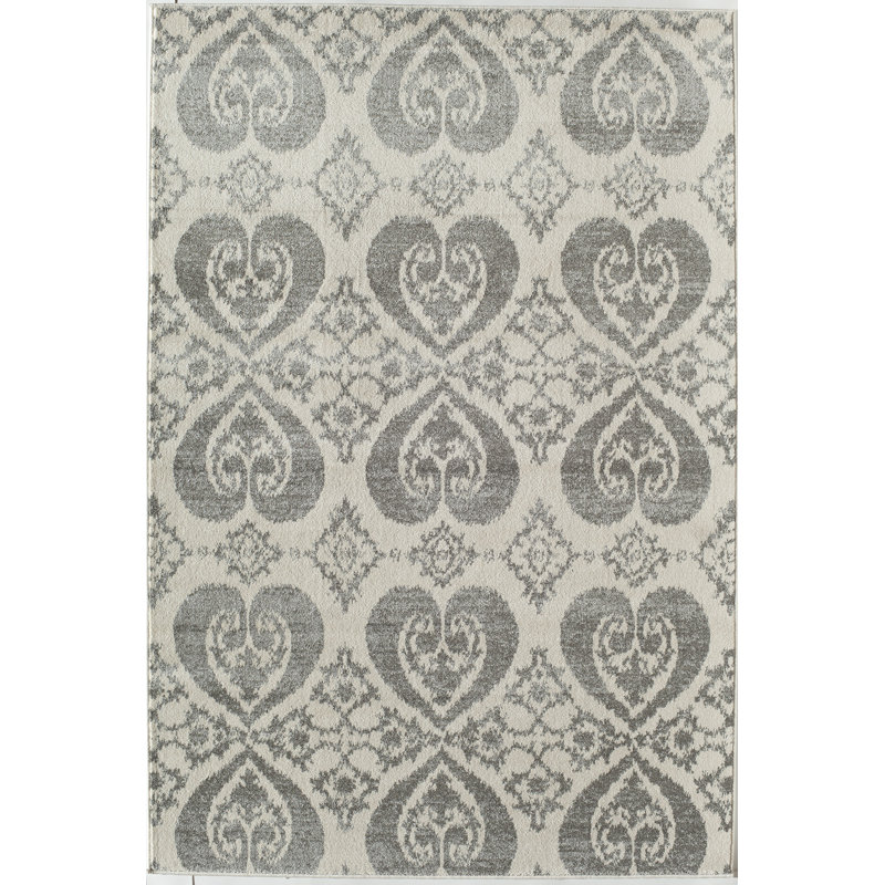 Gray Area Rug, Rectangle 5'3" x 7'10"