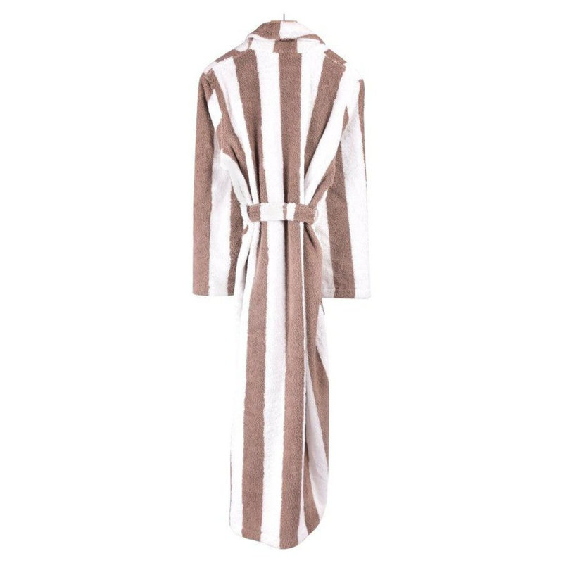 100% Cotton Velour Mid-Calf Bathrobe with Pockets, M