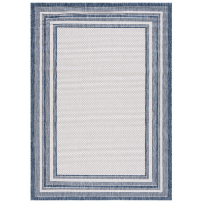 Austa Ivory/Navy Indoor/Outdoor Rug