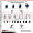 Ensemble de roulettes extensibles en poly 316