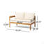 BROOKLYN SOFA  SET-TEAK+BEIGE, Patio Furniture Set(Patio Sofa)