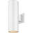  2-Light 5"W Integrated LED Indoor or Outdoor White Aluminum Cylinder Wall Mount or Wall Sconce-1276497830-1228302816