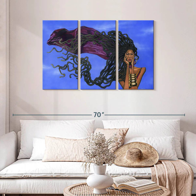 Shuttleworth Locs In The Wind, 28" H x 45" W