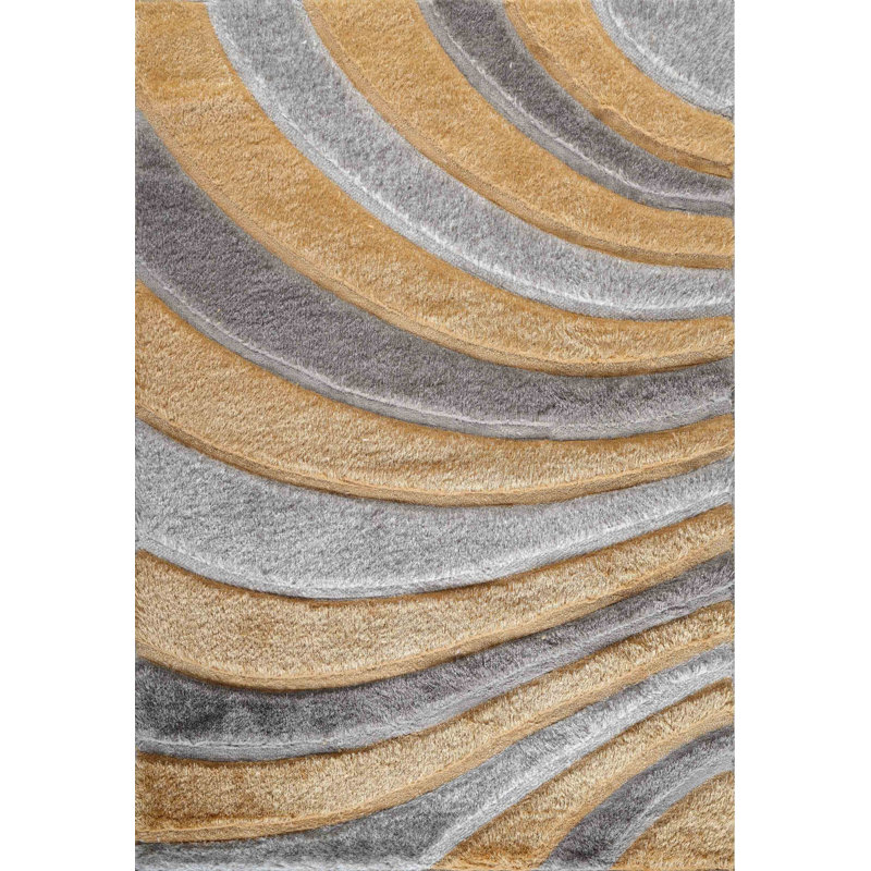Boise Geometric Shag Area Rug, Rectangle 80cm x 150cm