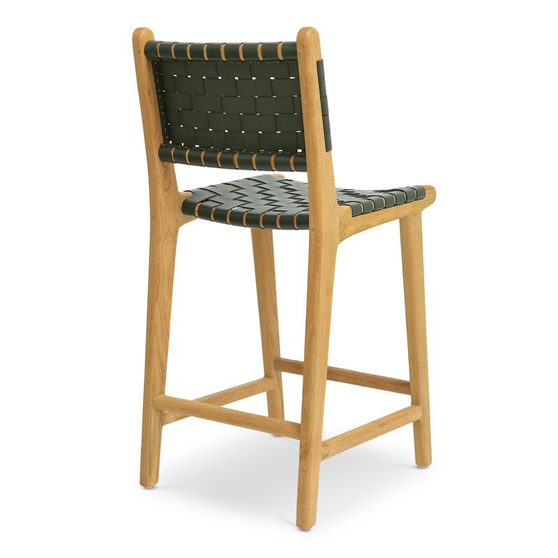 Tabouret Banda, Vert / Naturel
