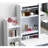 Vanity Desk With Mirror And Lights - 4 Drawer Unit, White Chic 3 Color Lighting Plentiful Storage Space,