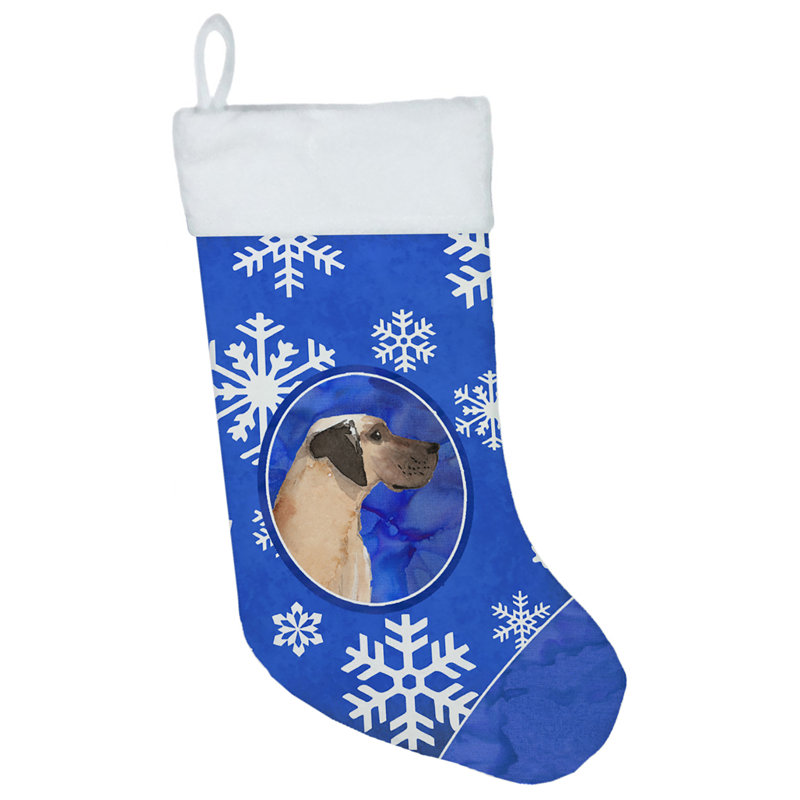 Chaussette de noël winter flocons de noël, Grand danois