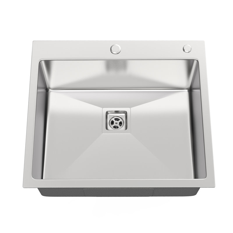 Évier en métal 22L x 25W