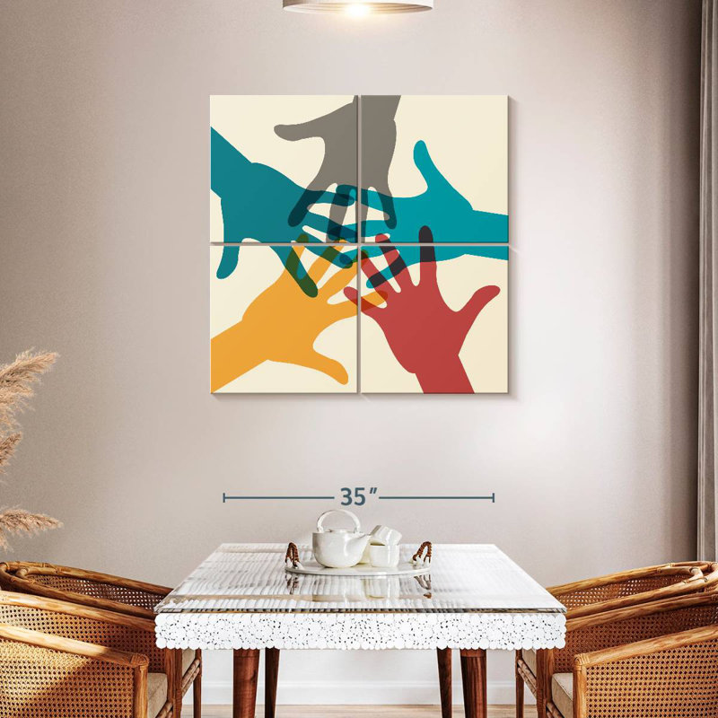 Kirara Racial Equality Hands, 38" H x 38" W