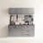 32 In. W X 16 H D Series Metal Wall Storage - Metallic Gray, , Heat & Water Resistance, Thickened Edge Banding Cabinet D, Grey Color, Elements, And , Extra Thick
