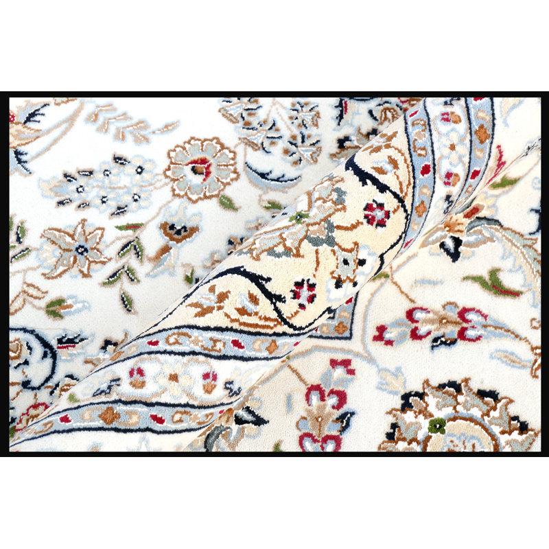 Walton Oriental Area Rug in Light Brown/Blue/Cream