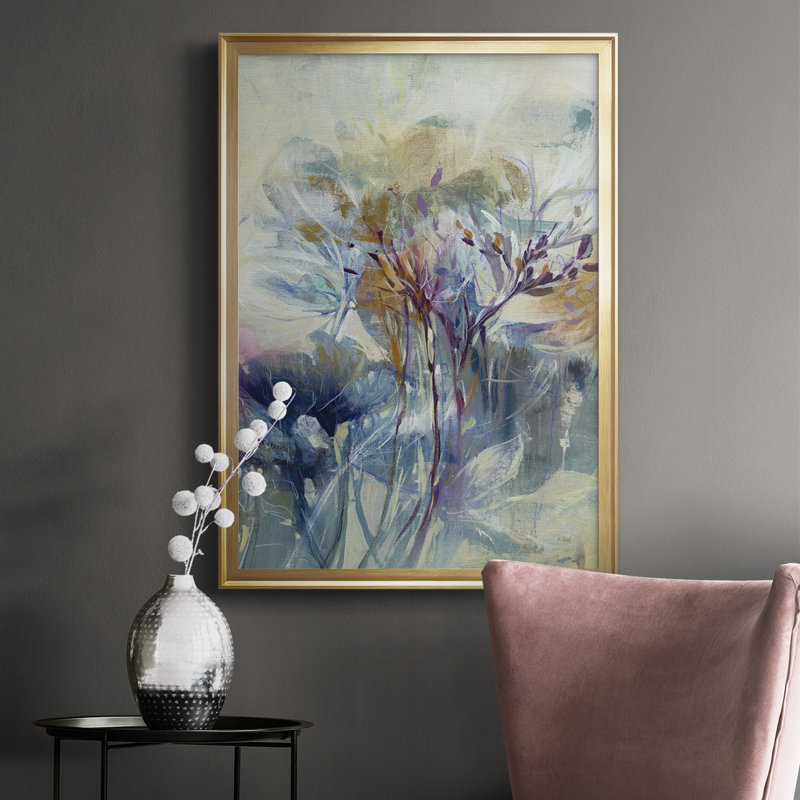 Meadow Saffron II - impression d'un seul cadre photo, Or, H 42,5 po x l 30,5 po x P 1,25 po