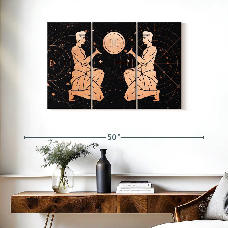 Signe du zodiaque Adella Gemini, H 24 po x l 38 po