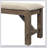 Raven Wood Fabric Upholstered Dining Bench