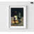 White Framed Print with Mat
