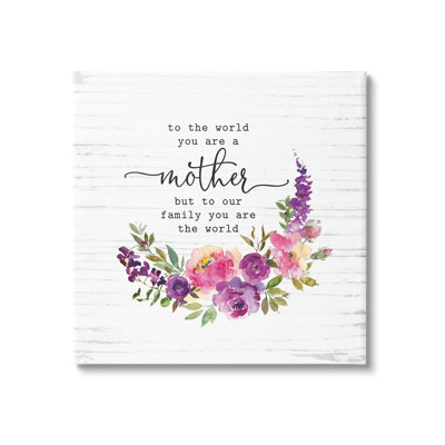 " Sentimental Mother's Day Flower Quote Detail " by Lettered And Lined