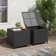 Alexandia Outdoor Wicker Side Table Patio Coffee Table With Storage