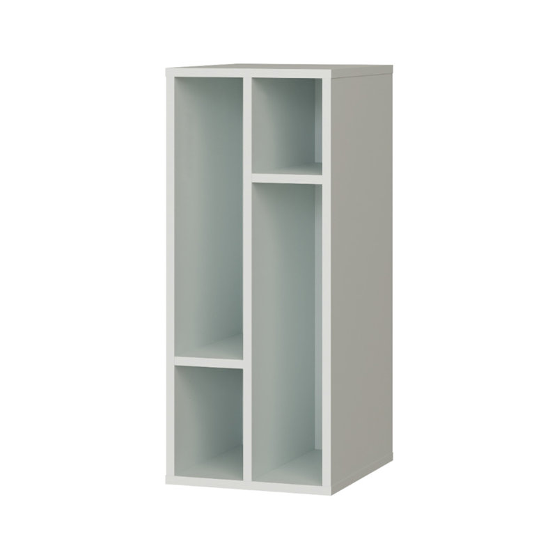 Rydar 72.1cm H x 30cm W Standard Bookcase, Grey