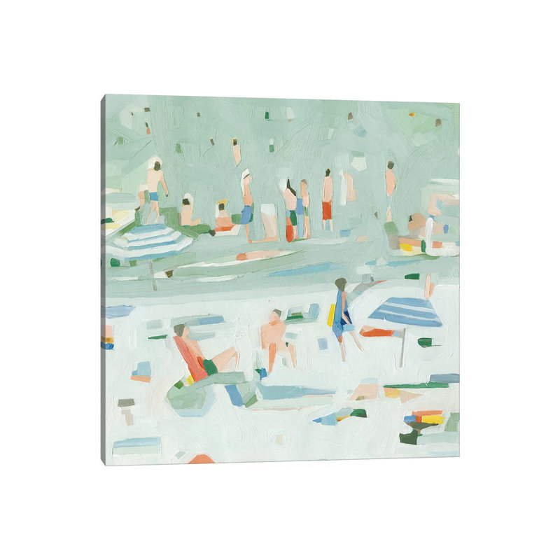 «Summer Confetti II» par Emma Scarvey - reproduction d'art, H 48 po x l 48 po x P 1,5 po, Toile tendue, Pas de tapis