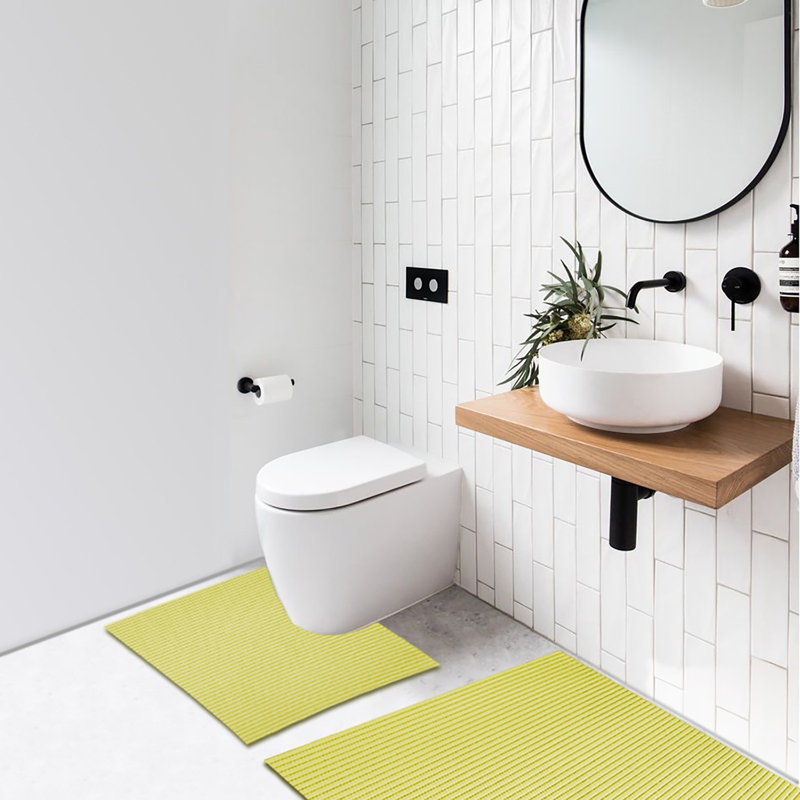 Tapis de bain Falkirk, Jaune