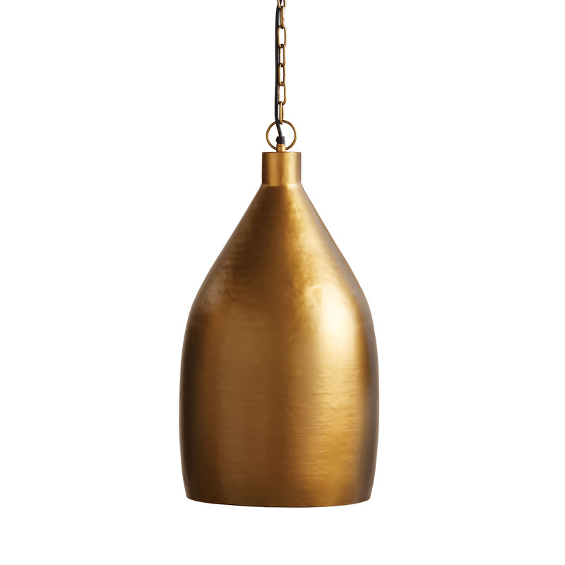 1 - Light Pendant, Gold, 28.5'' H X 13'' W X 13'' D 