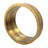 Kalyn 36" Gold Round Wood Framed Accent Mirror