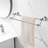 Towel Bar, Adjustable Double Towel Holder, Silver Crystal Bathroom Towel Racks Wall Mounted-122471672
