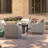 Bafra 5 Piece Sunbrella Outdoor Fire Chat Set - Maxim Beige