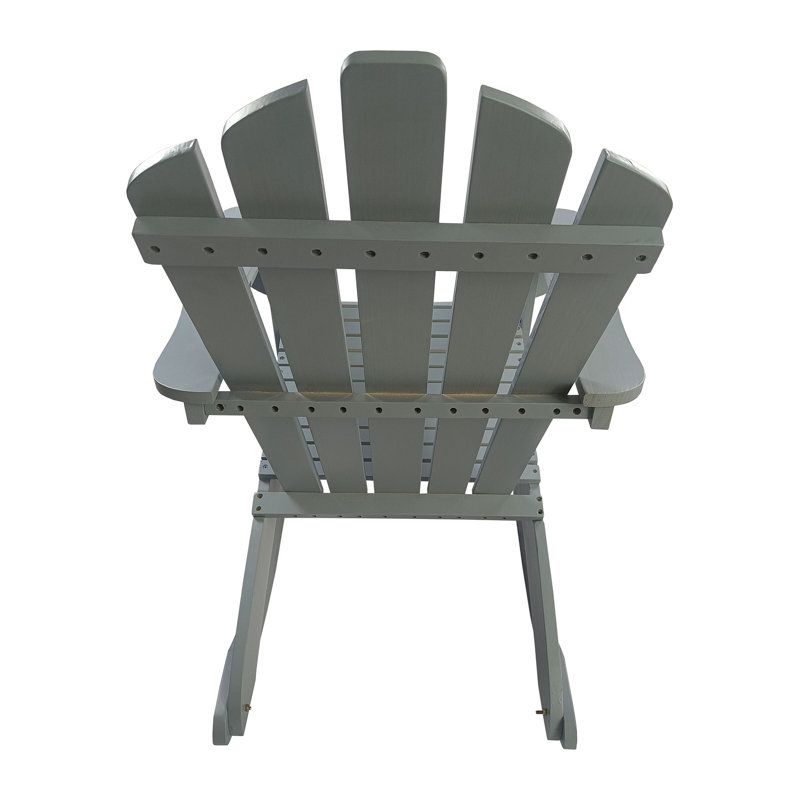 Chaise Adirondack inclinable en bois, Walnut