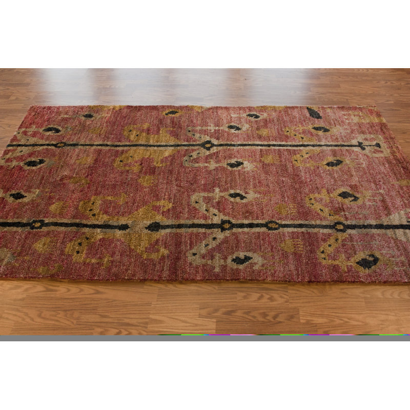 Tapis rouge Ikat Torrance Bhimgad, 5 pi x 8 pi