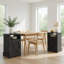 Ensemble de 2 tables de chevet gris foncé avec station de charge, tables d'appoint 16 po avec rangement et ports USB