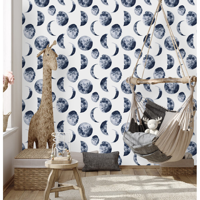 Panneau de papier peint adhésif L 18,75 pi x l 25 po Moon, L 25 po x L 225 po