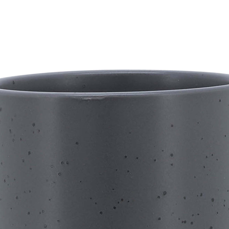 Pot à fleurs en céramique polyvalent avec support en bois pour tous les espaces et plantes, 1, H 7 po x l 5 po x P 5 po