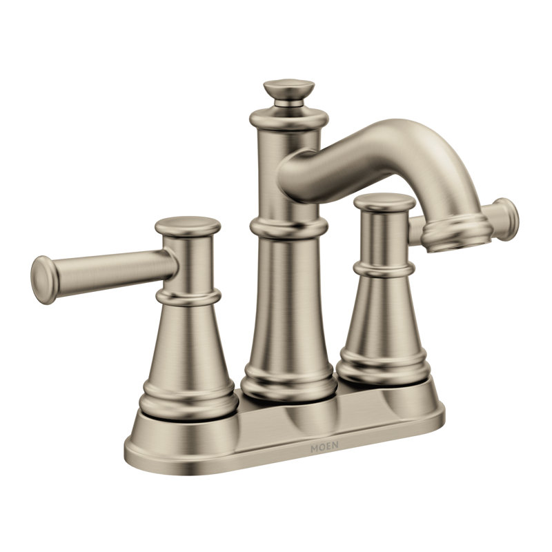 Belfield Centerset Bathroom Faucet with Drain Assembly, Brushed Nickel
