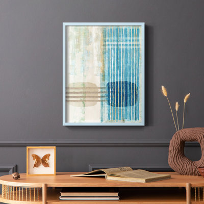 Blue Blue Horizon III Framed Print - Solid Wood