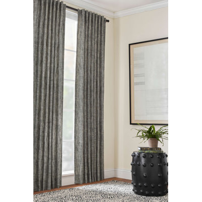 Greylock Black Curtain Panel