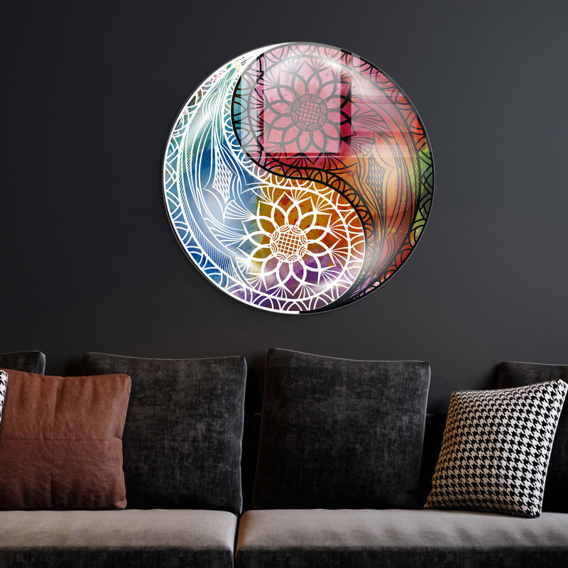 Peinture décorative en verre trempé