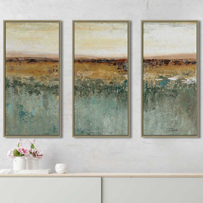 " Antique Contemporary II " by Patricia Pinto 3 - Pieces Painting Print
