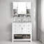 Ensemble de meuble-lavabo moderne 36 "avec lavabo supérieur, armoire à miroir avec barre à serviettes et beaucoup de rangement-1413993246