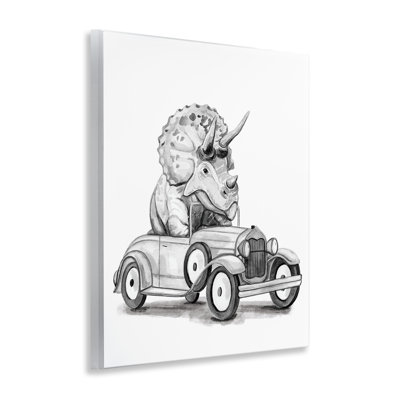 «Triceratops in Hot Rod», art mural par Rachel Nieman