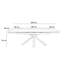 Olmo Extendable Metal Base Dining Table