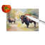 Wood Bison Glass Cutting Board Large
